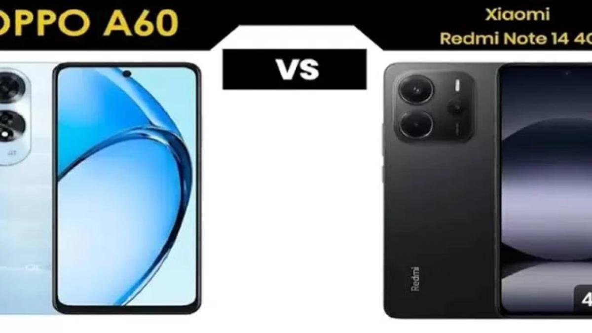 Perbandingan Oppo A60 vs Xiaomi Redmi Note 14 4G: Spesifikasi, Harga, dan Keunggulannya!