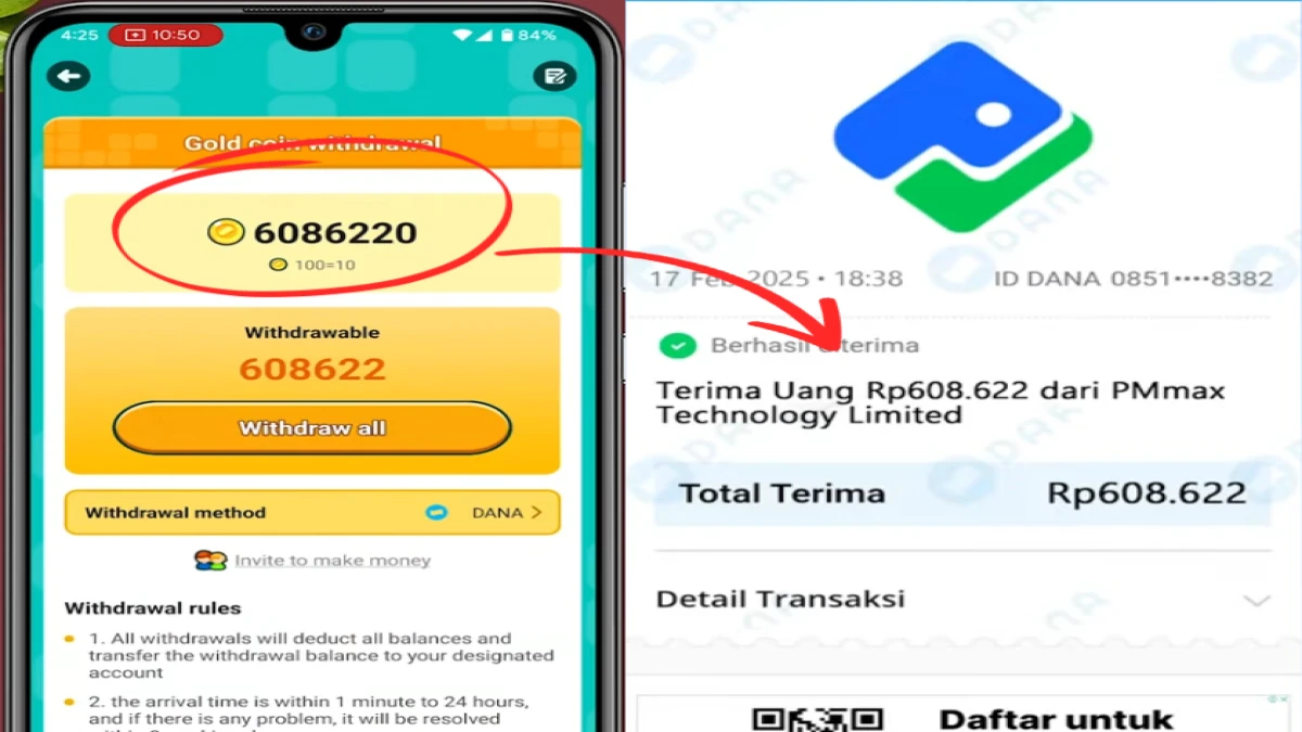 Game Penghasil Uang Terbaru 2025, Bisa Dapat Hingga 600K Perhari