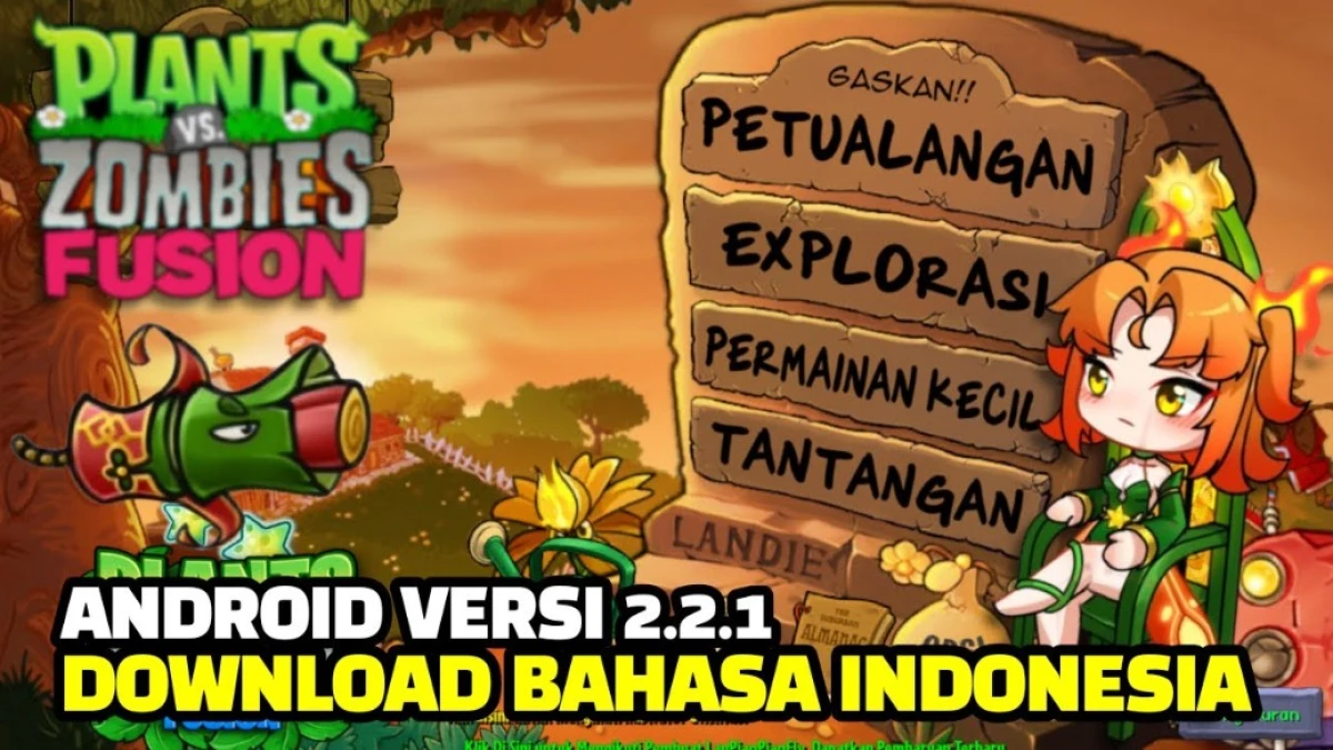 Akhirnya PVZ Fusion Android Bahasa Indonesia Versi 2.2.1 Terbaru Rilis!