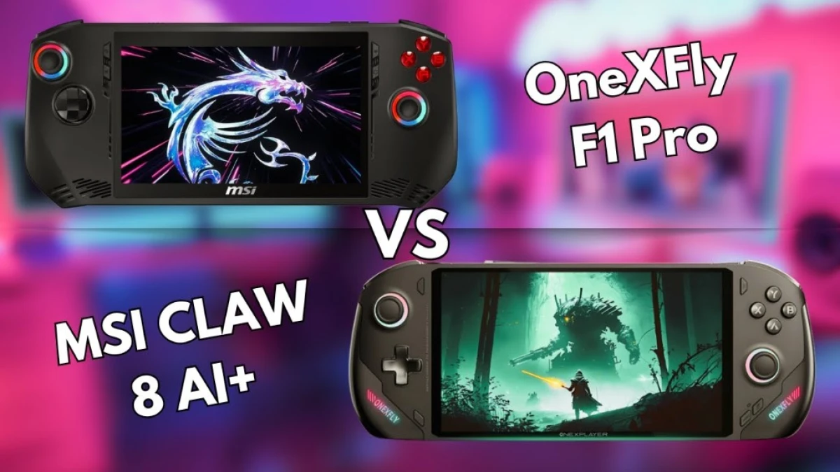 OneXFly F1 Pro vs MSI Claw 8 AI Plus: Mana yang Lebih Gahar?
