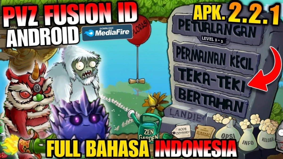 Rilis! PVZ Fusion 2.2.1 Bahasa Indonesia untuk Android