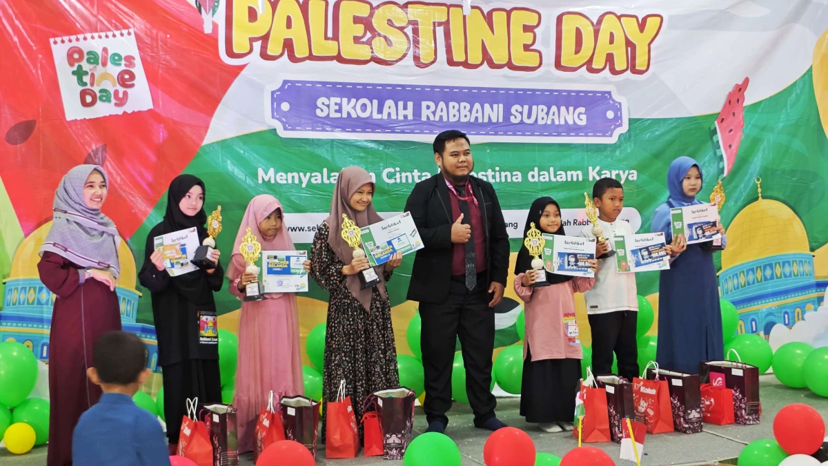 Sekolah Rabbani Subang Tunjukan Cinta Palestina Dengan Karya