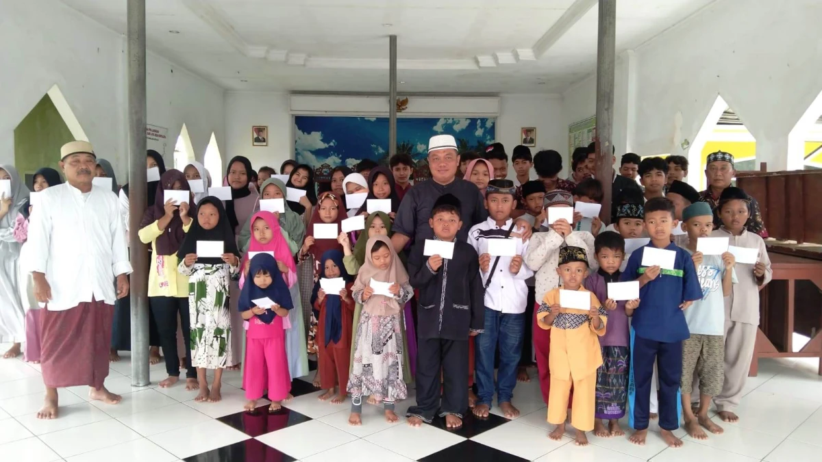 Jelang Ramadan, Pemdes Kertajaya Santuni Anak Yatim