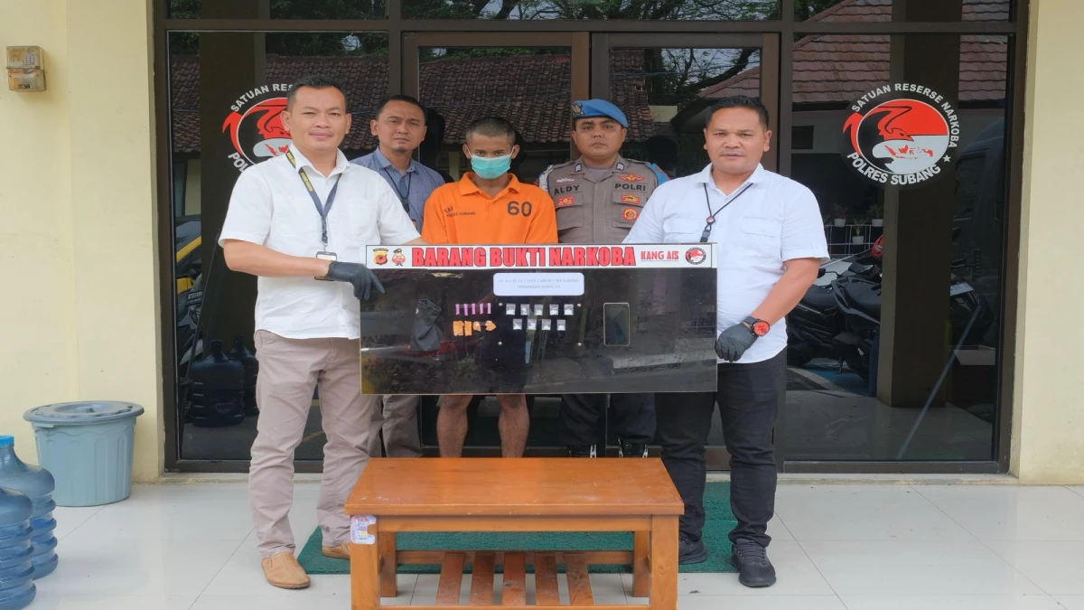 Pemuda 24 Tahun Asal Pusakajaya Subang Nekat Edarkan Sabu di Pantura, Akhirnya Diciduk Polisi