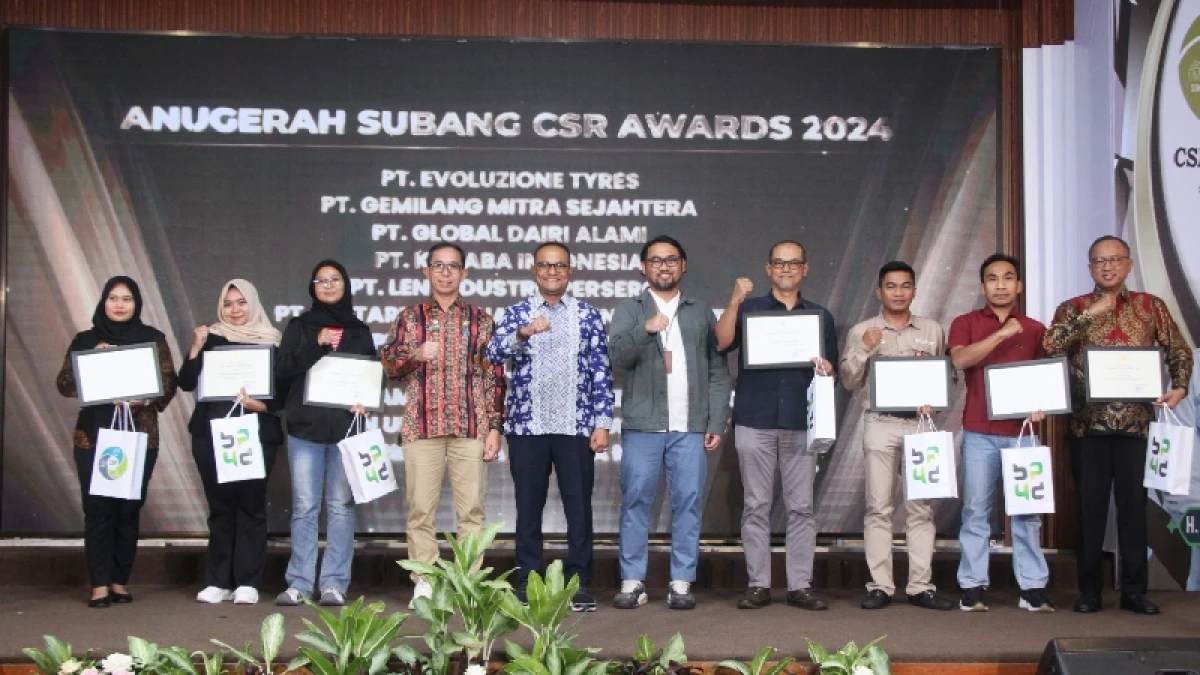 Pj Bupati Subang Apresiasi Perusahaan dalam Subang CSR Awards 2024