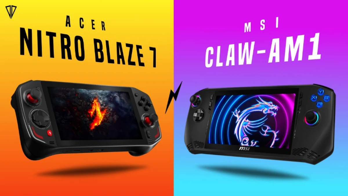 Acer Nitro Blaze 7 vs MSI Claw A1M: Duel Konsol Gaming Handheld Terbaru
