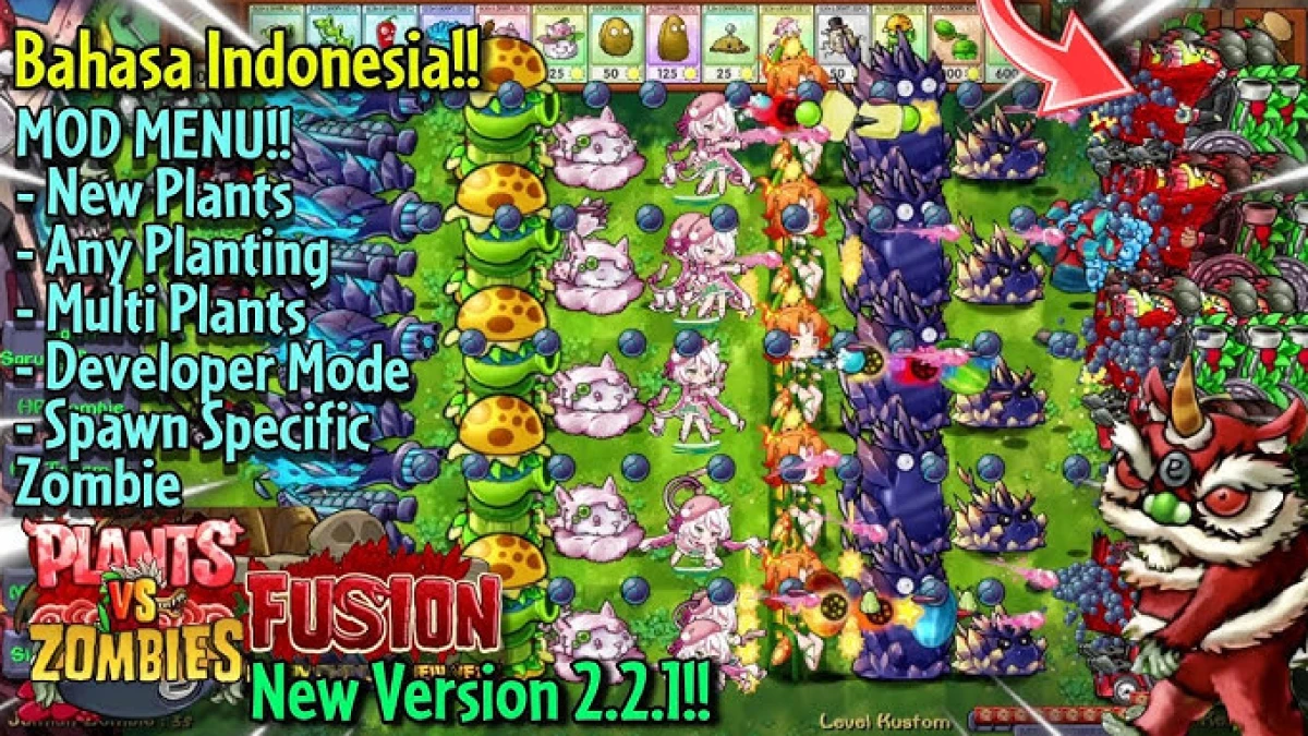 Download PVZ Fusion 2.2.1 Mod Bahasa Indonesia: Fitur dan Cara Download
