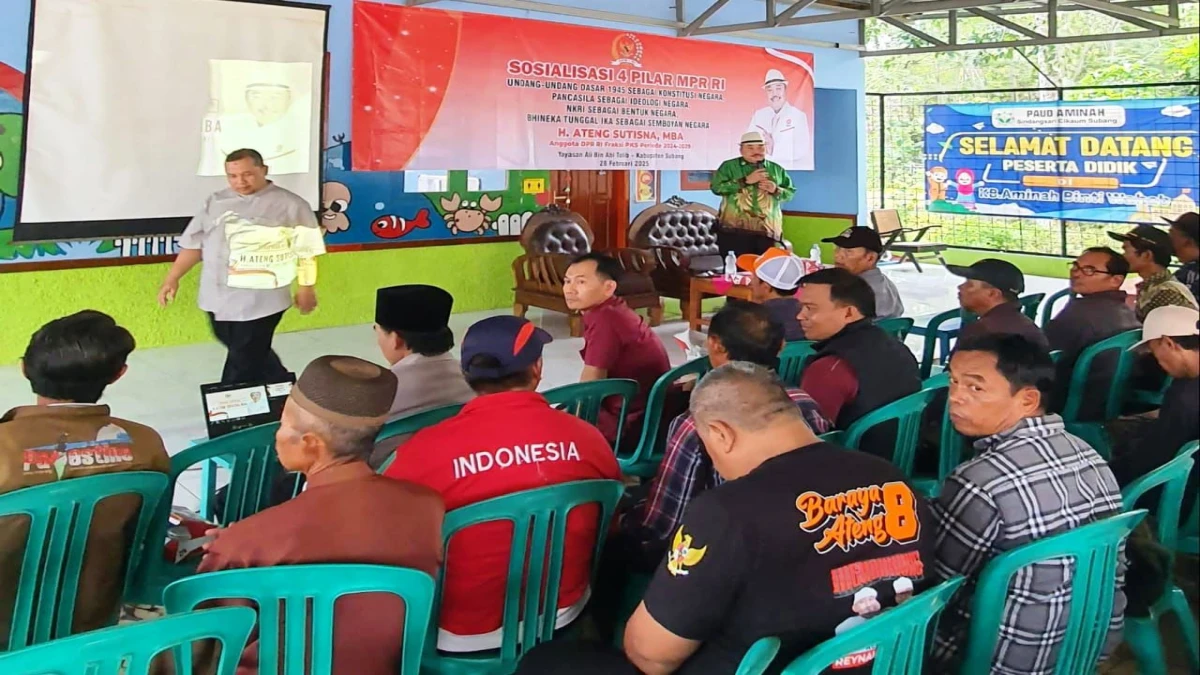 Anggota DPR RI Fraksi PKS H Ateng Sutisna Sosialisasikan Empat Pilar MPR