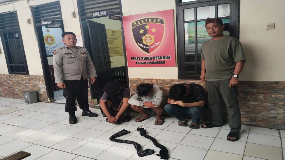 Bulan Puasa Bukannya Ibadah 3 Remaja di Pantura Malah Perang Sarung, Ya Diamankan Polisi