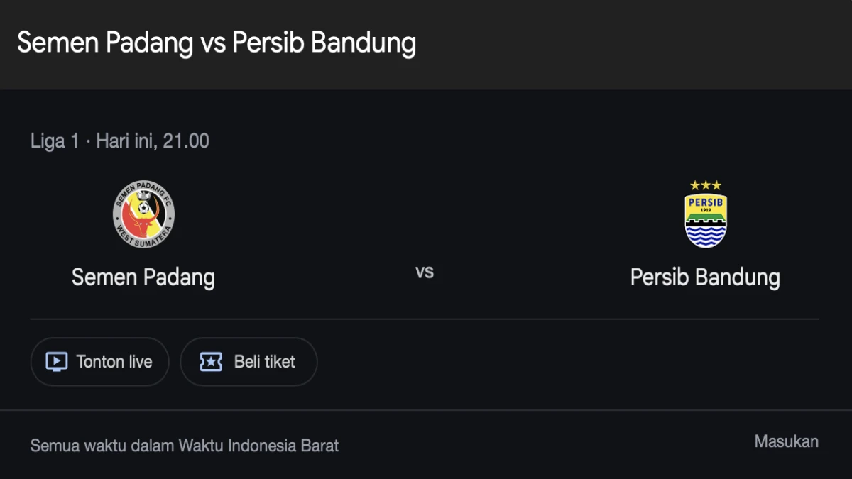 Live Streaming Semen padang vs Persib Hari Ini: Waspadai Kebangkitan Semen Padang Jelang Duel di Pekan ke-27 Liga 1