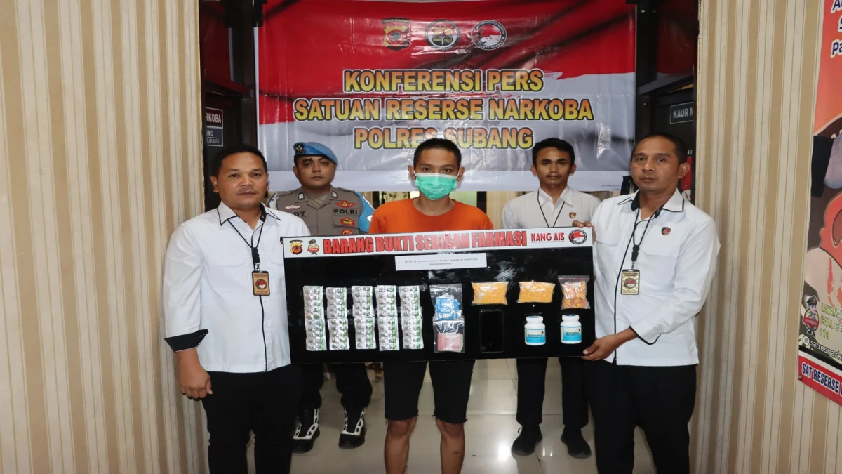 Satres Narkoba Polres Subang Tangkap Pengedar Obat Terlarang di Kalijati