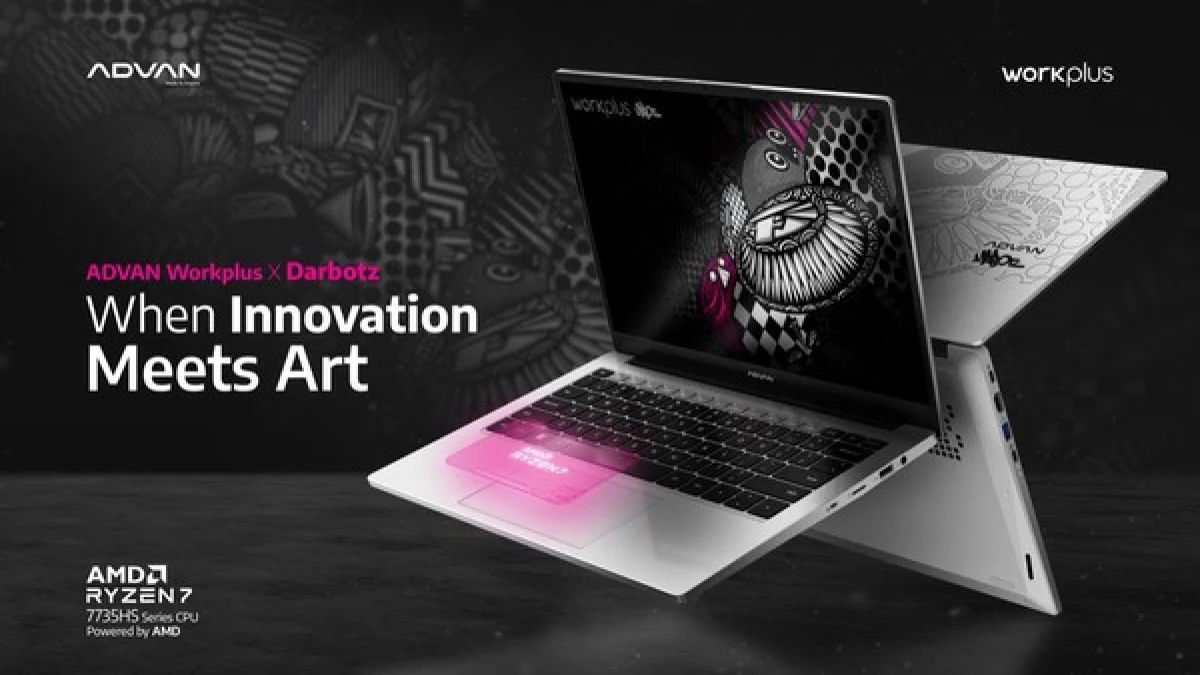 Advan Collab Sama Darbotz, Hadirkan Laptop dengan Sentuhan Seni
