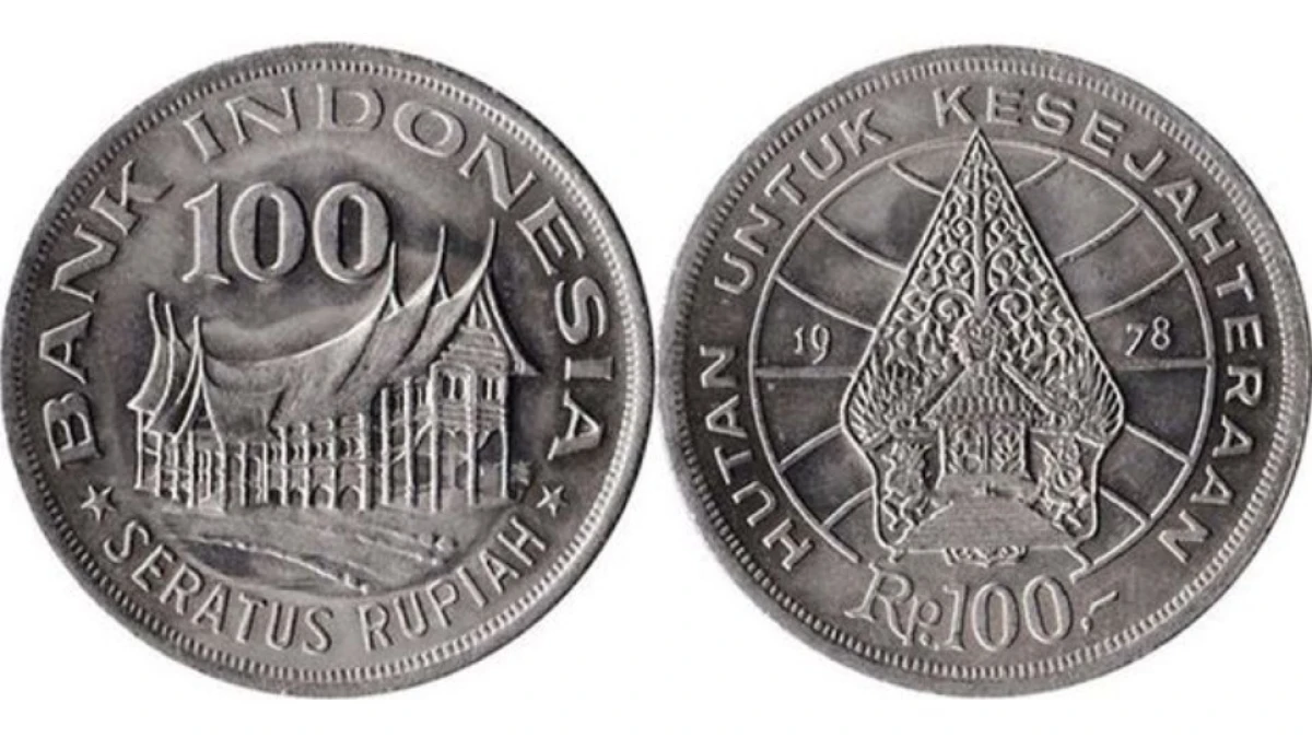 Harga Uang Koin 100 Rupiah Tahun 1978 di Bank Indonesia