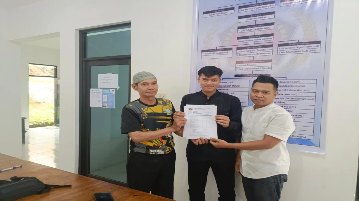 Diky Julkifli Pendaftar Pertama Calon Ketua PWI Purwakarta