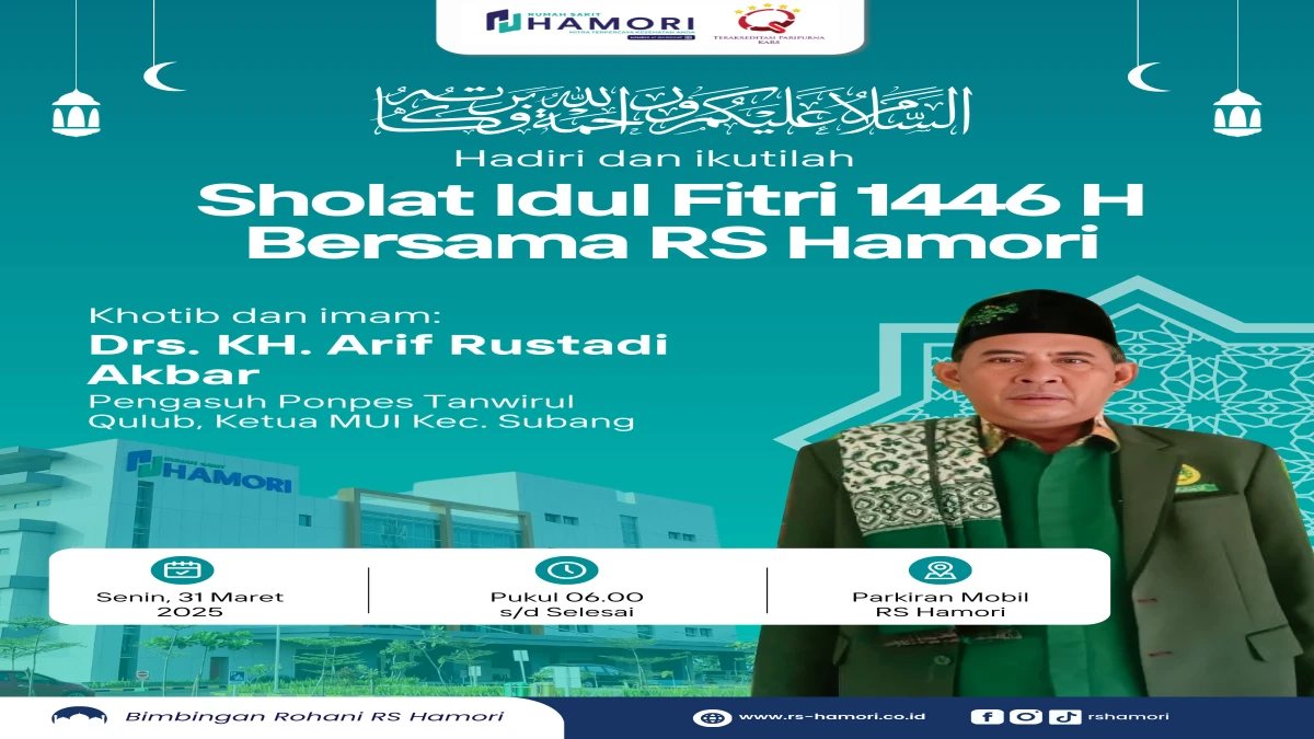 Rumah Sakit Hamori Akan Gelar Sholat Idul Fitri untuk Petugas, Pasien dan Pemudik