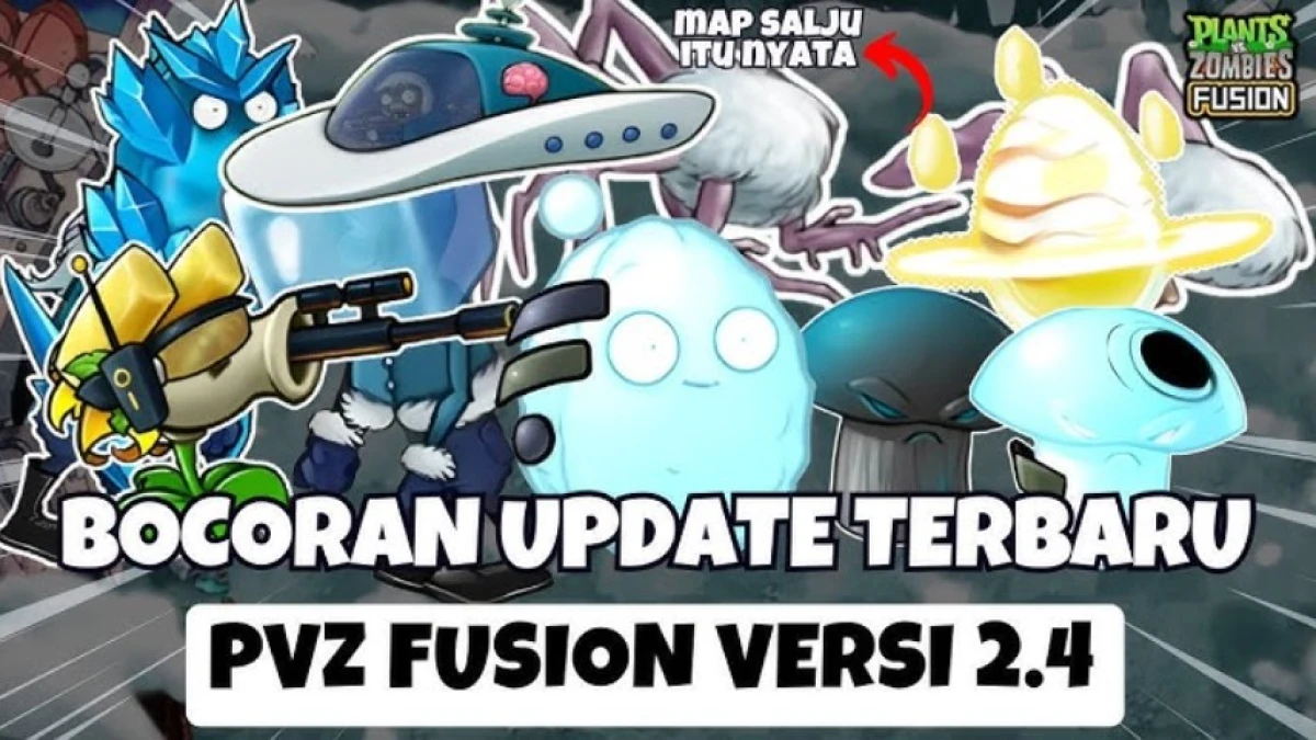 Bocoran Update Terbaru Plants vs Zombies Fusion 2.4: Ada Zombie UFO, Chrono Doom, MAP Salju, dan Golden Sniper!