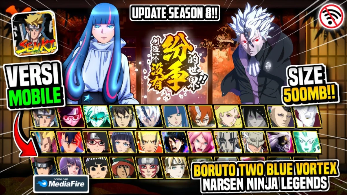Download Naruto Senki Mod Boruto Two Blue Vortex Terbaru 2025