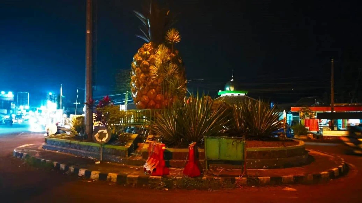 Keindahan Tugu Nanas Subang di Jalancagak Memudar, Tak Terawat dan Kondisinya Memprihatinkan