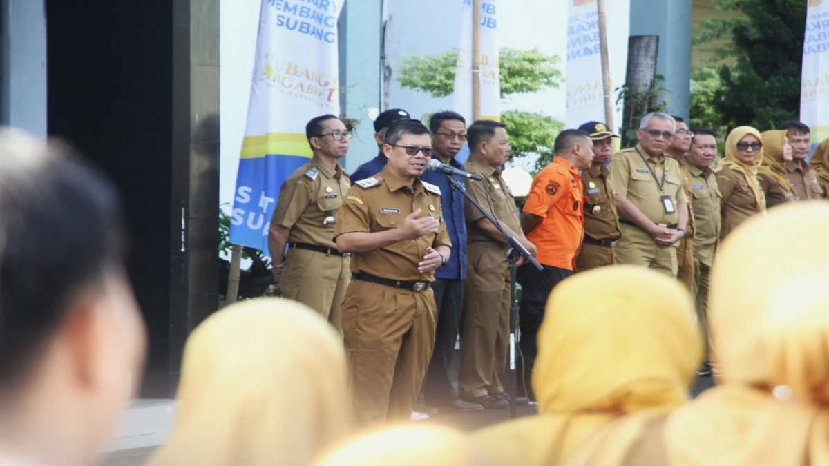 Kang Akur Pimpin Apel Pagi, Dorong Kolaborasi dan Kesiapsiagaan Hadapi Cuaca Ekstrem