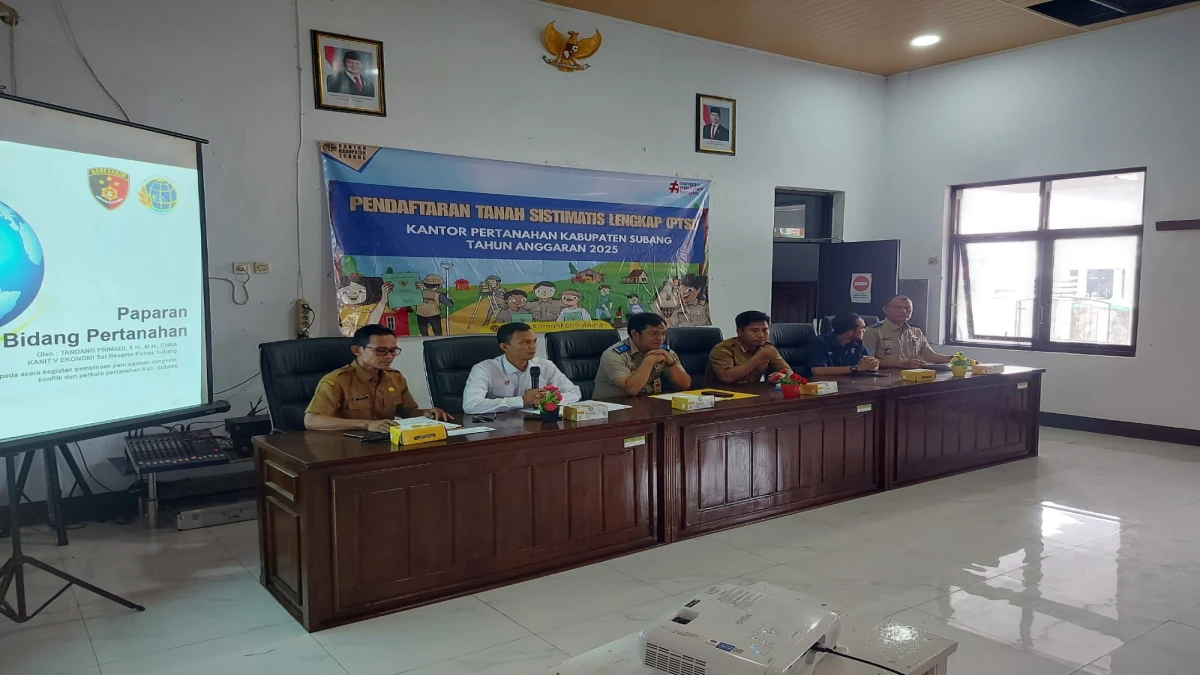 Polres Subang Kawal PTSL, Pastikan Program Berjalan Lancar