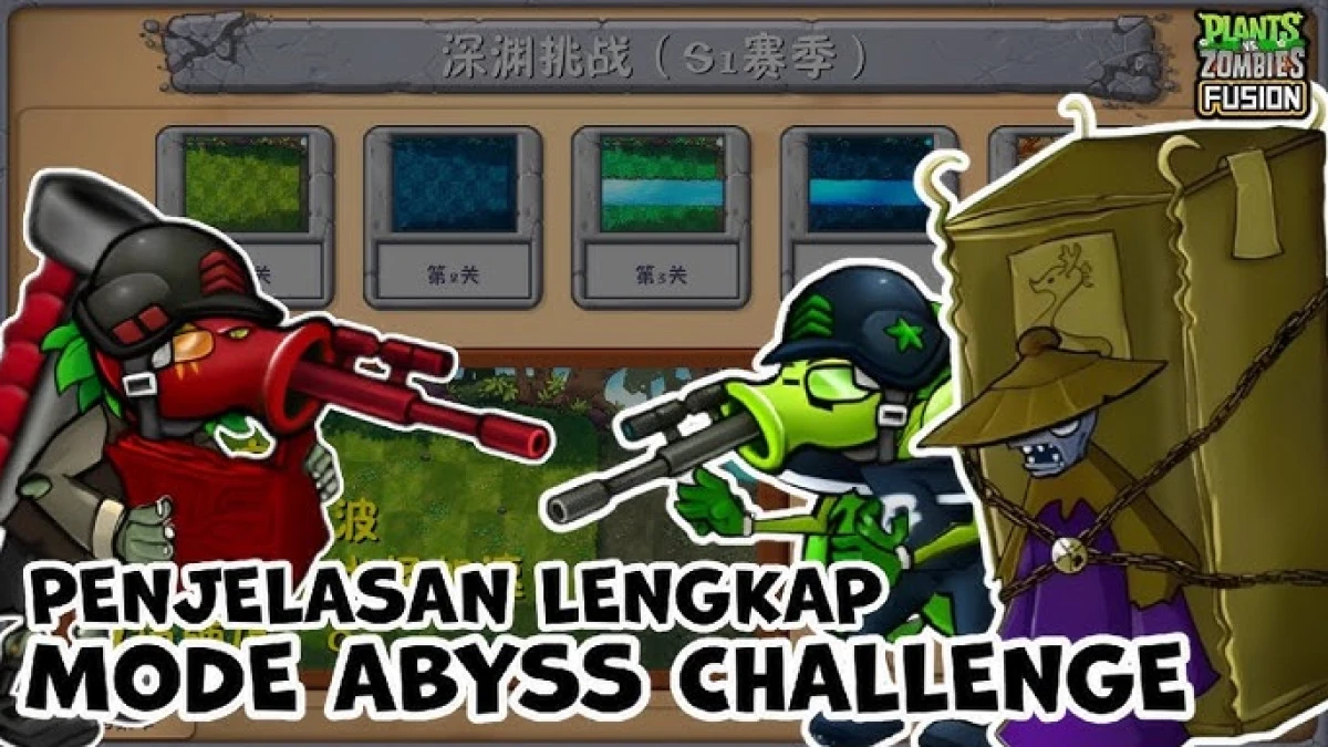 Penjelasan Lengkap Mode Abyss Challenge di Game Plants vs Zombies Fusion Versi 2.4.1