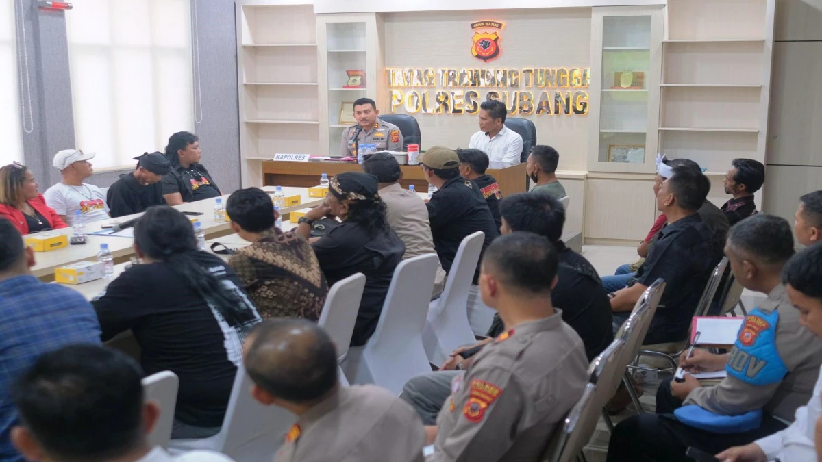 Kapolres Subang Tegaskan Dukungan terhadap Komunitas Seniman