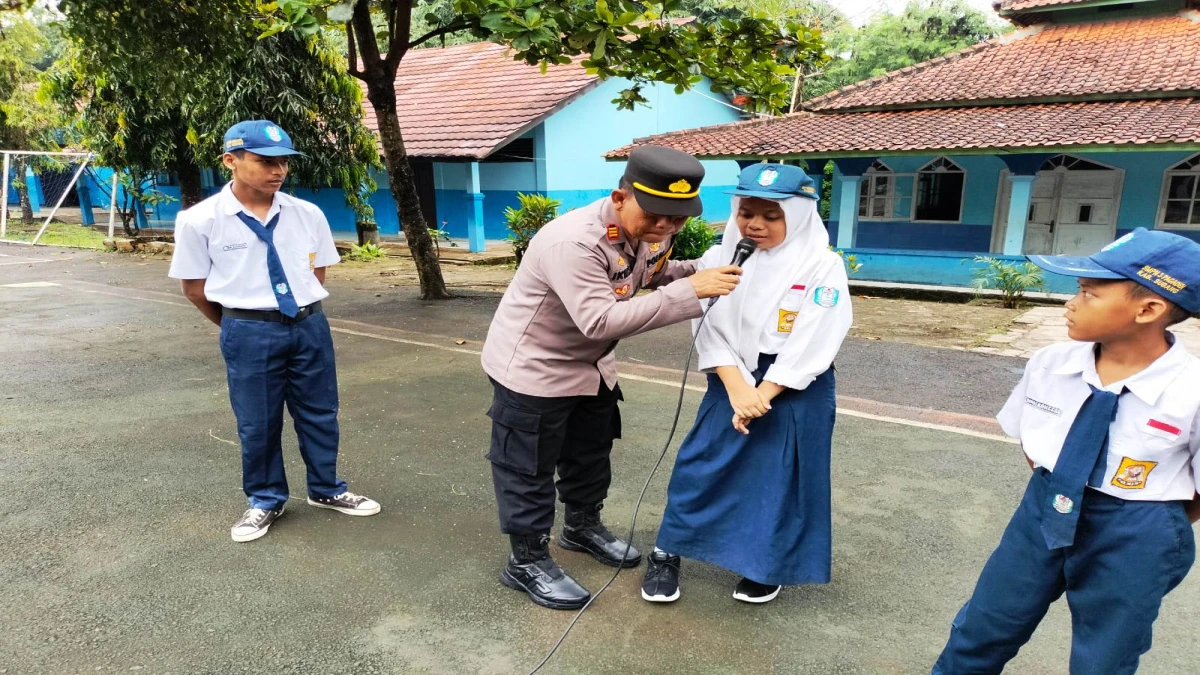 Cegah Narkoba dan Bulyying, Polsek Pagaden Beri Penyuluhan di Kalangan Pelajar di Subang