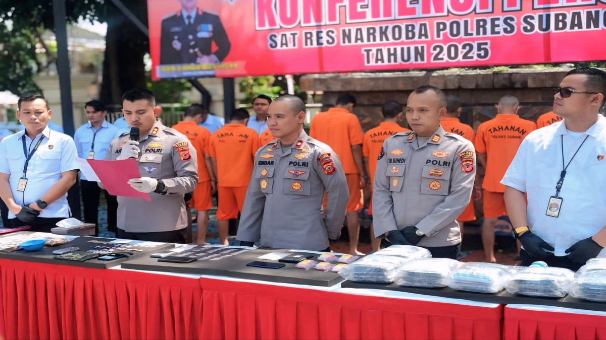 Sepanjang Februari-Maret 2025, 15 Kasus Narkoba Diungkap Polres Subang