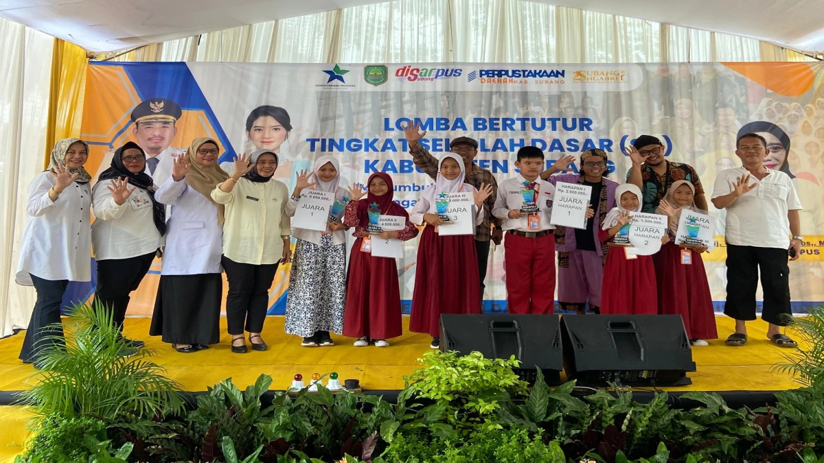 Daftar SD Peraih Juara pada Lomba Bertutur Tingkat SD di Perpusda Subang