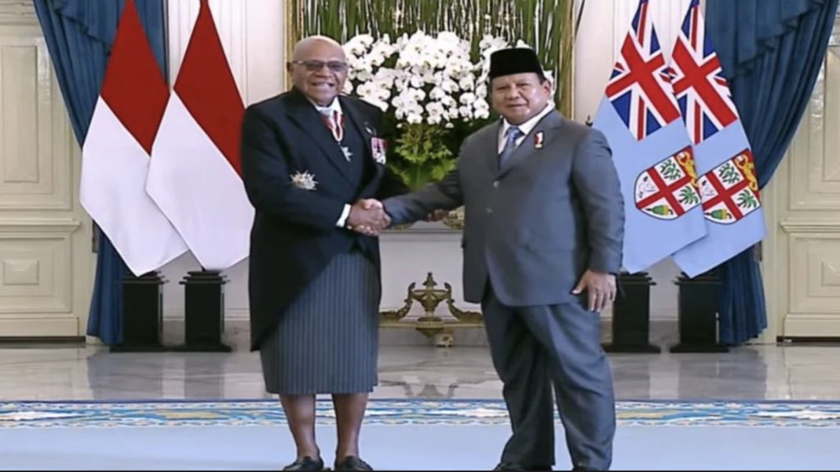 Presiden Prabowo Sambut Perdana Menteri Fiji di Istana Merdeka, Bahas Kerja Sama Strategis