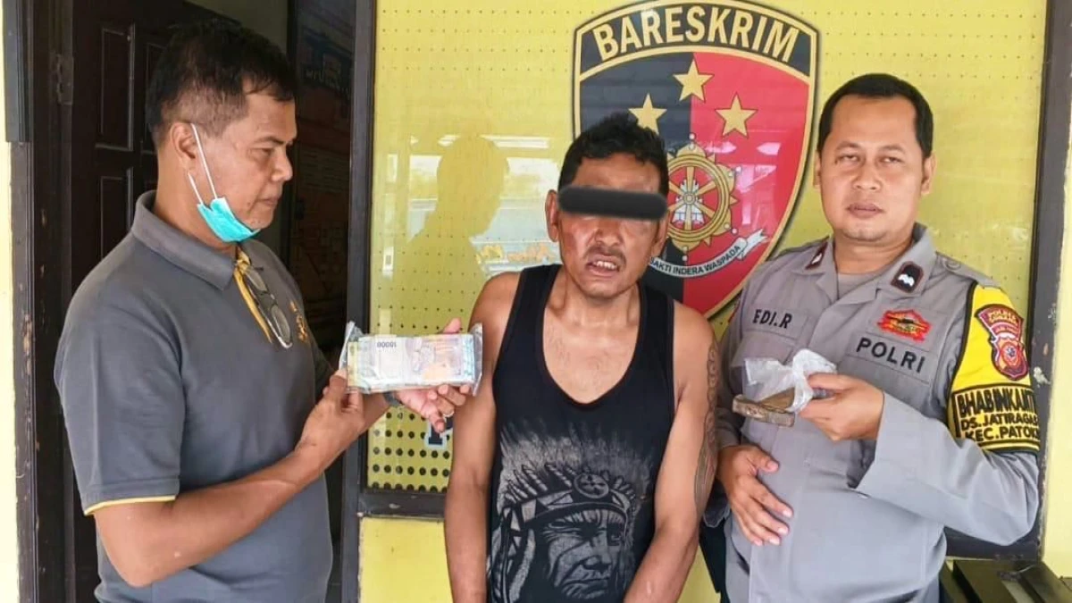 Pria Asal Karawang Curi Kotak Amal  Masjid, berhasil diamankan Polsek Patokbeusi Subang