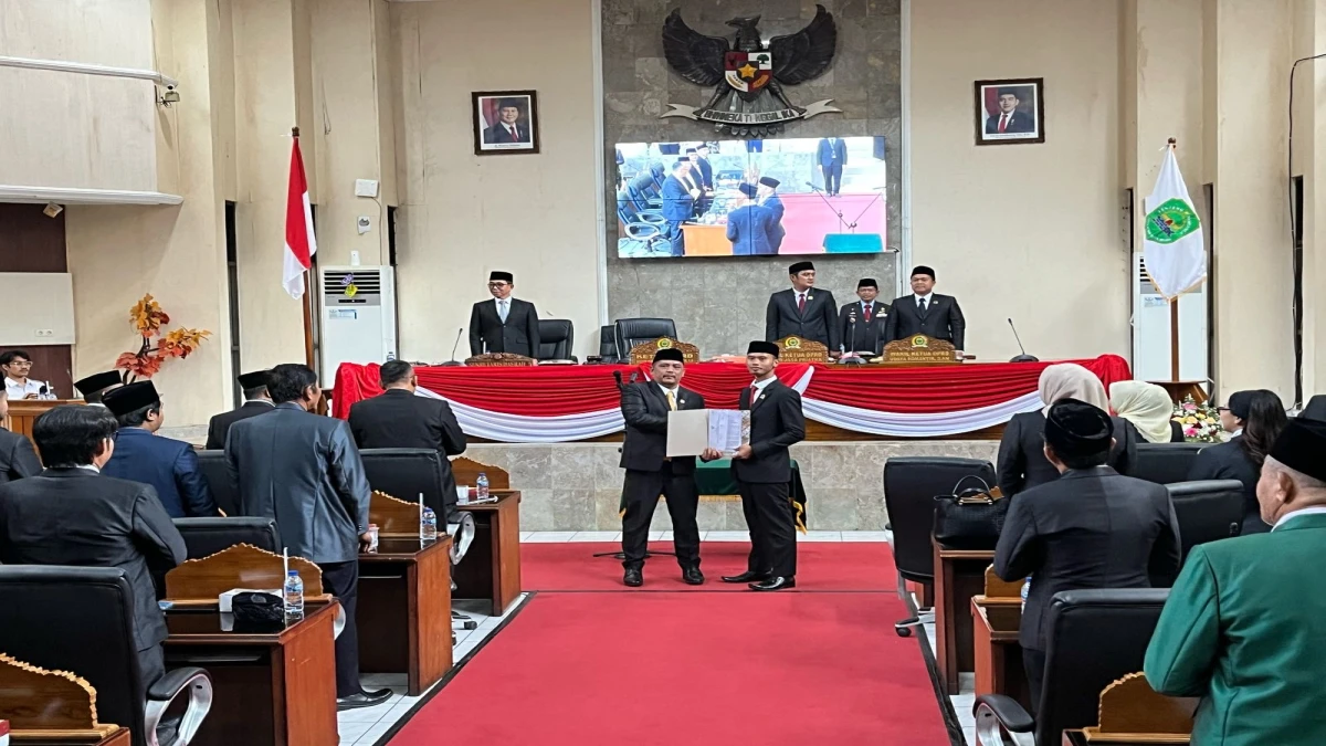 Akhirnya Aceng Kudus Diganti Juga, Foggy Subagja Resmi Dilantik DPRD Subang