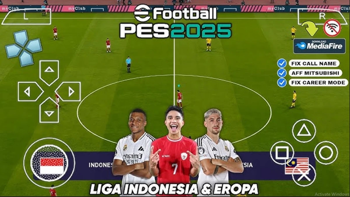 Link dan Cara Download eFootball MOD Liga BRI 2025 Buat Penggemar Bola Virtual!