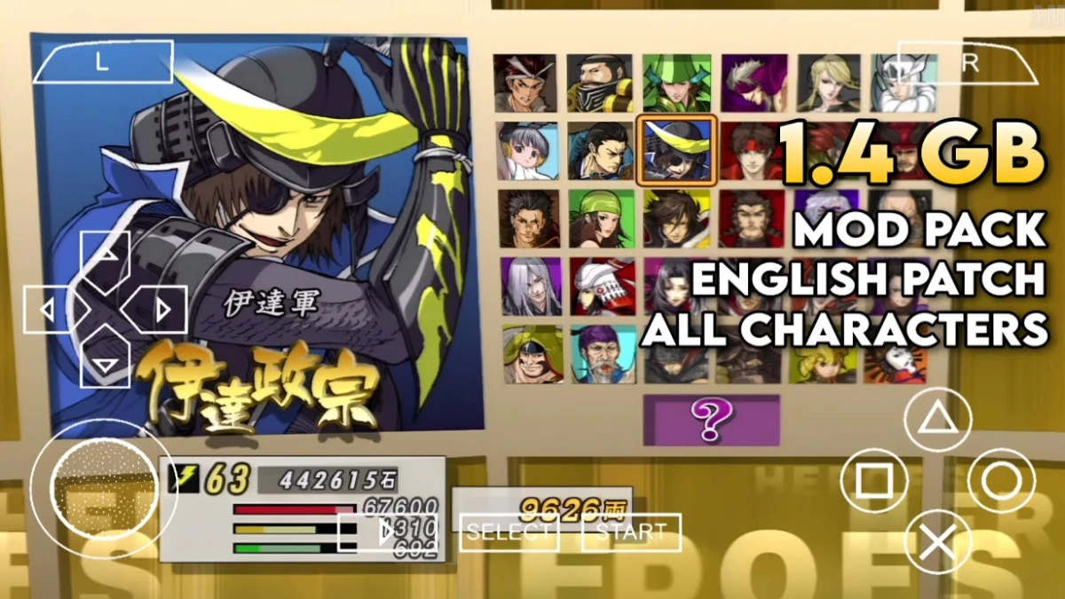 Cara Install Game Basara 2 PPSSPP di Android
