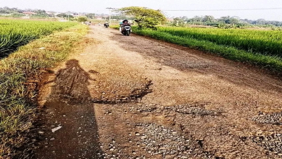 Warga Gunungsari di Subang Tuntut Pemerintah Perbaiki Jalan Rusak,Akses Utama untuk Aktivitas