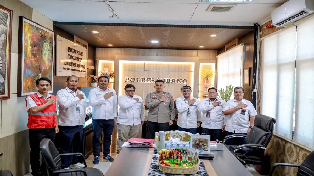 PLN UP3 Purwakarta Silaturahmi ke Polres Subang, Kuatkan Sinergi untuk Negeri