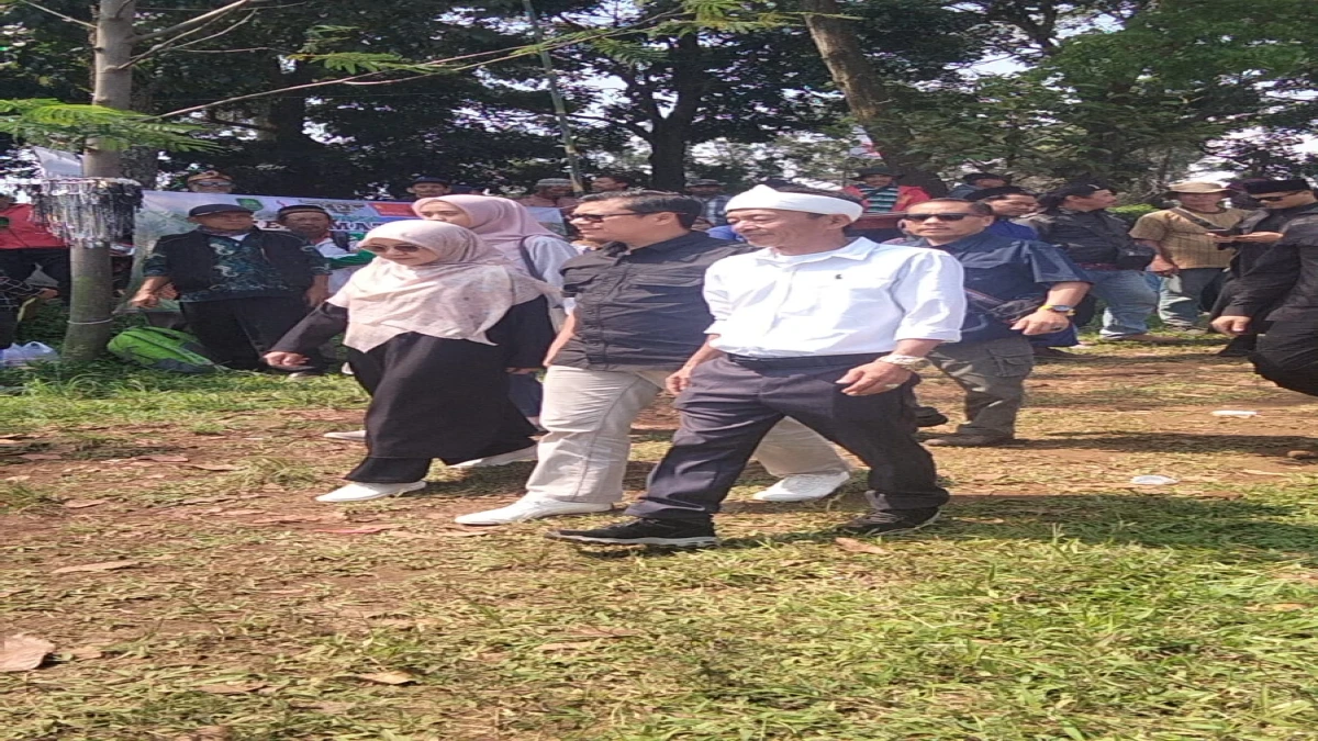 Wabup Subang Agus Masykur Hadiri Halal Bihalal Petani Se-Jawa Barat di Desa Cisaat
