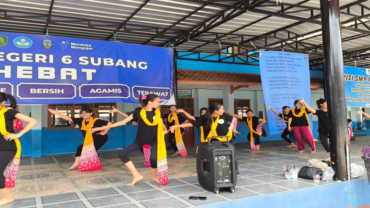 Hebat! Raih Prestasi Tingkat Kabupaten, Ekstrakurikuler Seni Tari SMPN 6 Subang Jadi Favorit Siswa