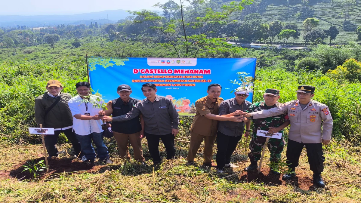 Peringati Hari Bumi dan Milangkala Ciater ke-17, D’Castello Subang Tanam 1.000 Pohon