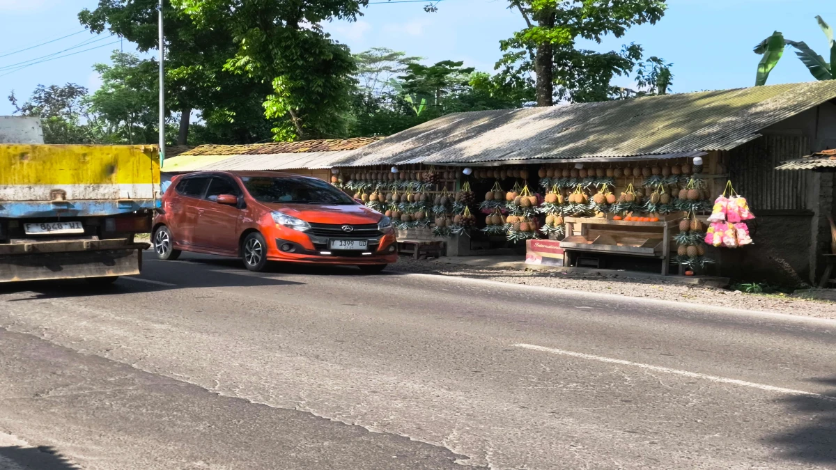 Pedagang Nanas di Subang Khawatir Ada Penertiban Bangunan