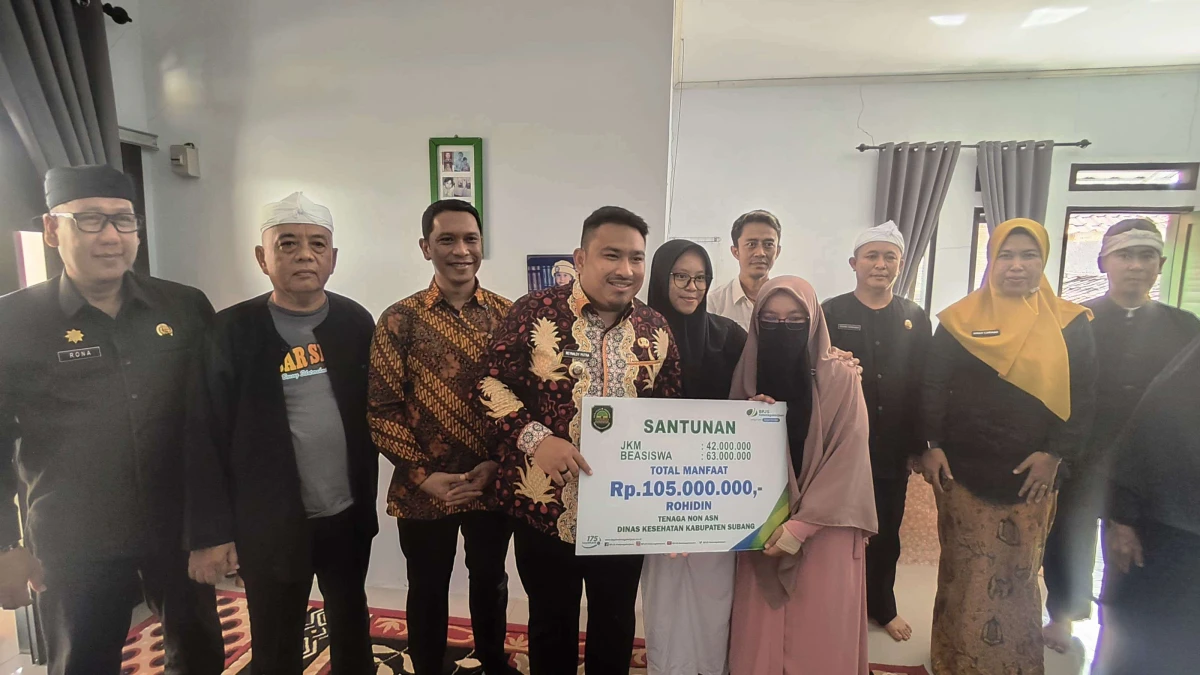 BPJS Ketenagakerjaan dan Pemda Subang Serahkan Santunan Jaminan Kematian