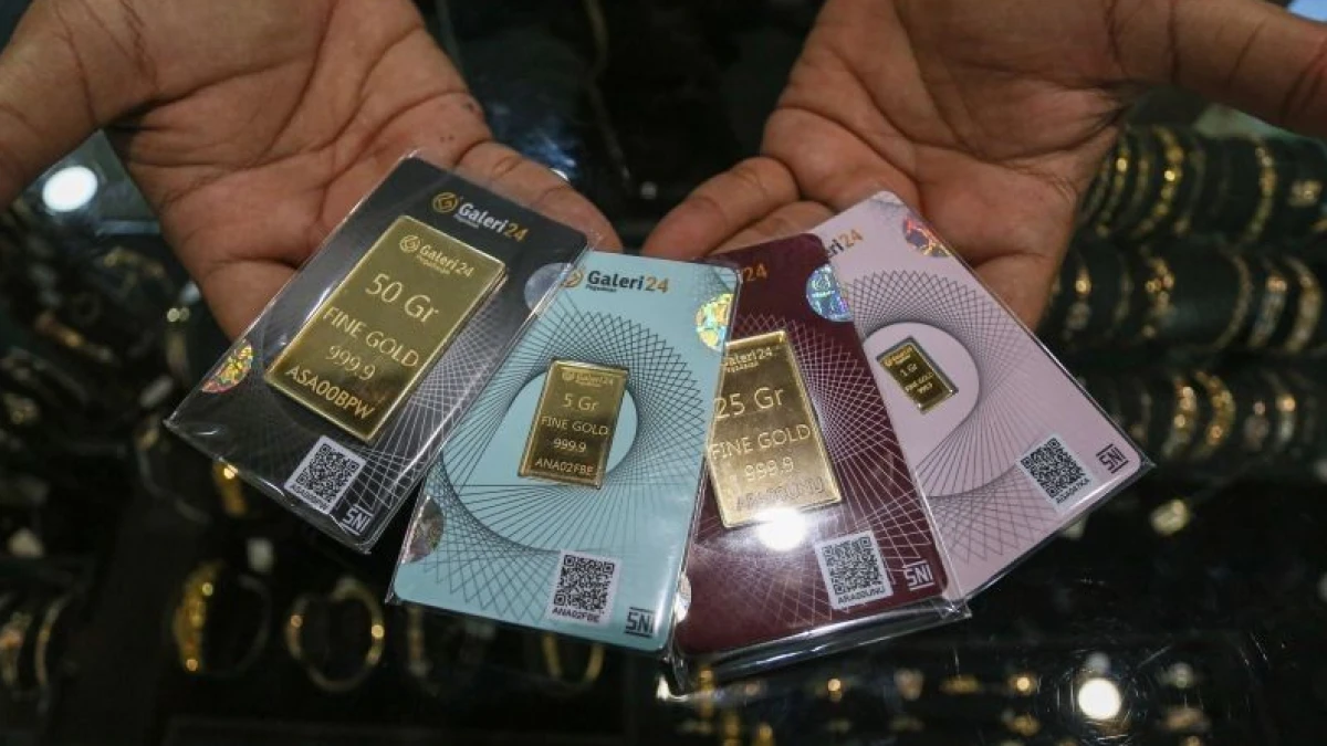 Update Grafik Harga Emas Antam Hari Ini di Pegadaian, Jumat 9 Mei 2025
