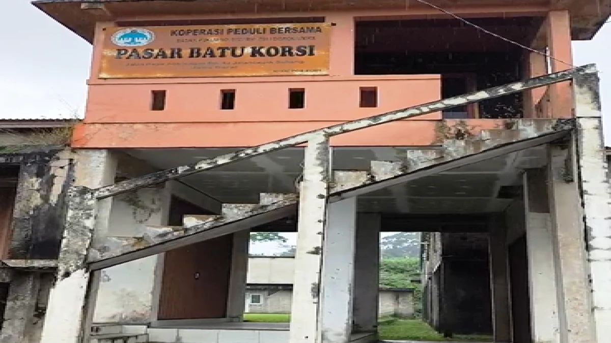 Lebih dari Lima Tahun Pasar Batu Korsi Jalancagak Subang Mangkrak