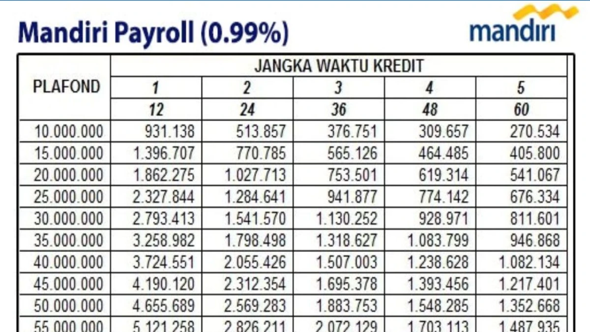 Butuh Dana Cepat? Ini Pilihan Pinjaman Non KUR Bank Mandiri hingga Rp100 Juta!