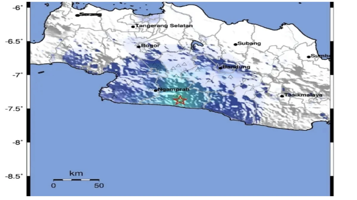 Gempa Magnitudo 4,2 Guncang Kabupaten Bandung Hari Ini, Lokasi Pusatnya Ada di Sini