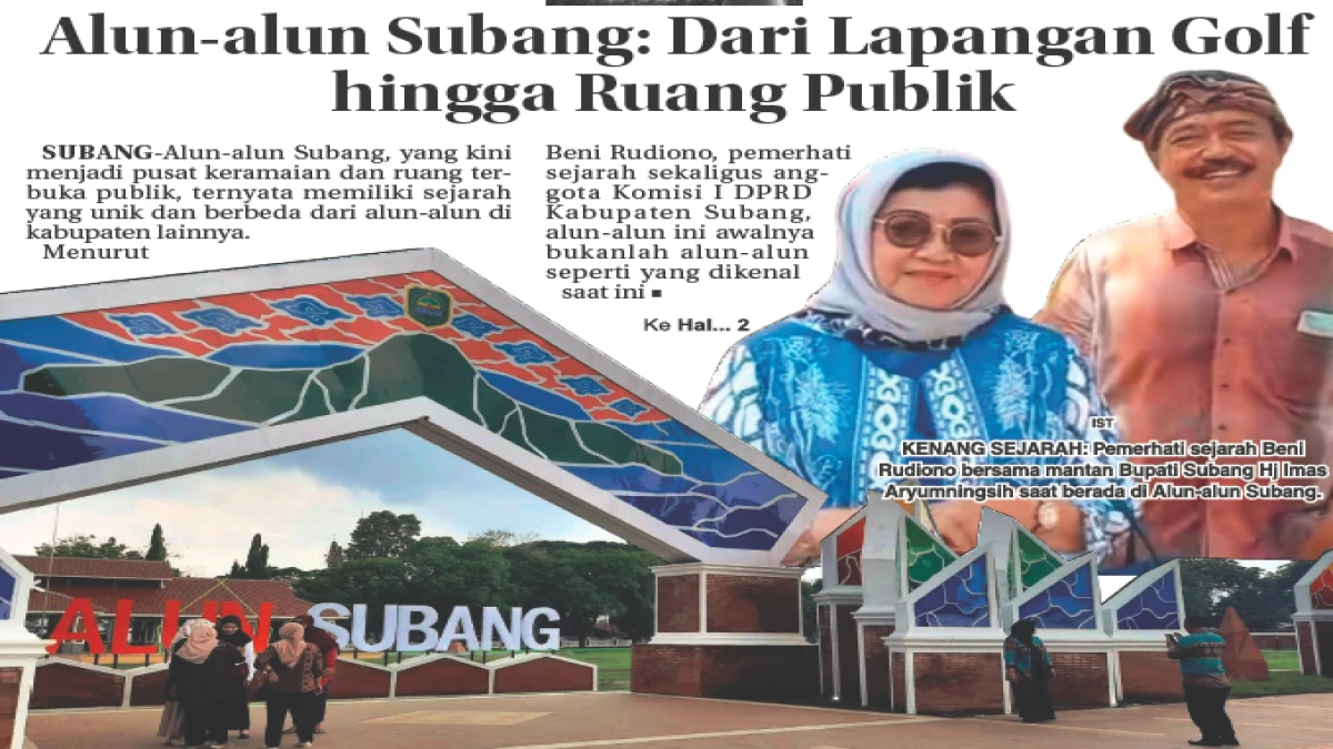 Alun-alun Subang: Dari Lapangan Golf hingga Ruang Publik