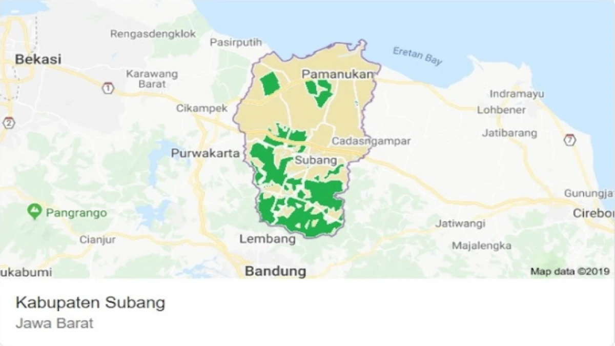 Peta Kabupaten Subang: Panduan Lengkap Wilayah, Kecamatan, dan Potensi Daerah