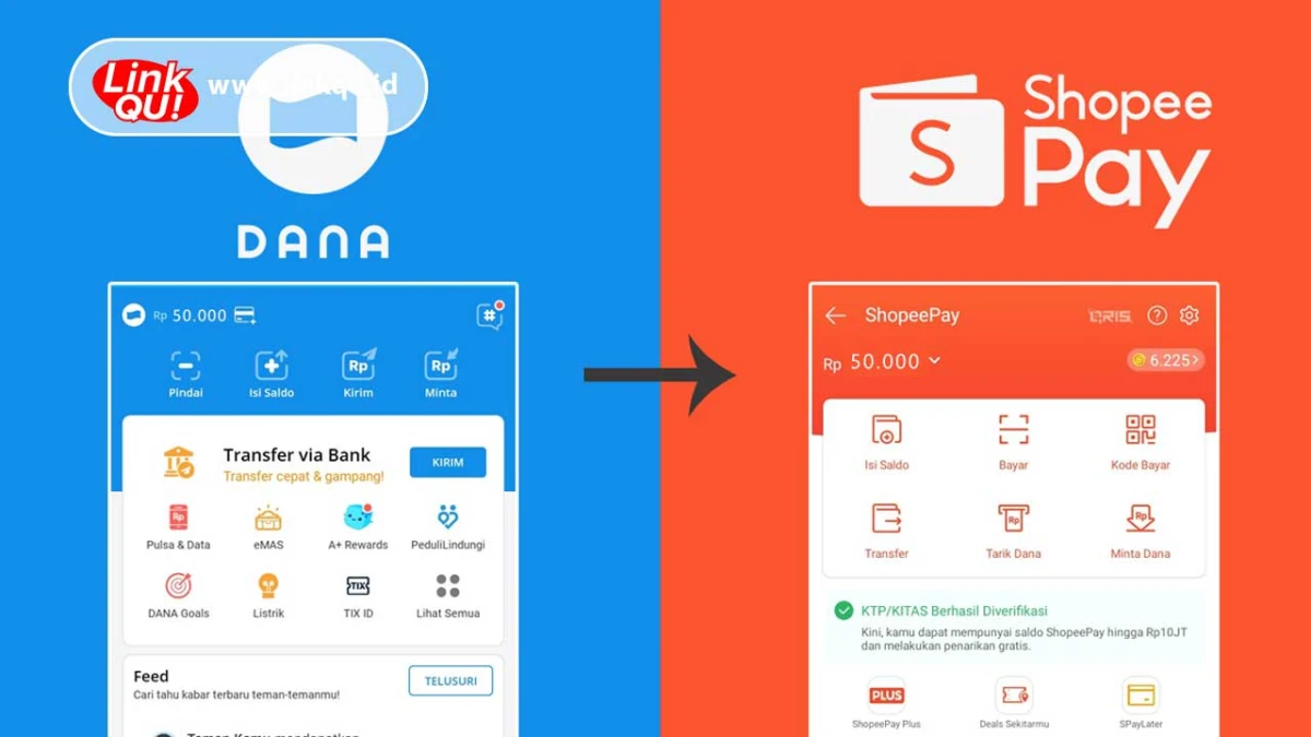 Cara Transfer Saldo DANA ke ShopeePay Tanpa Biaya, Cepat & Mudah!