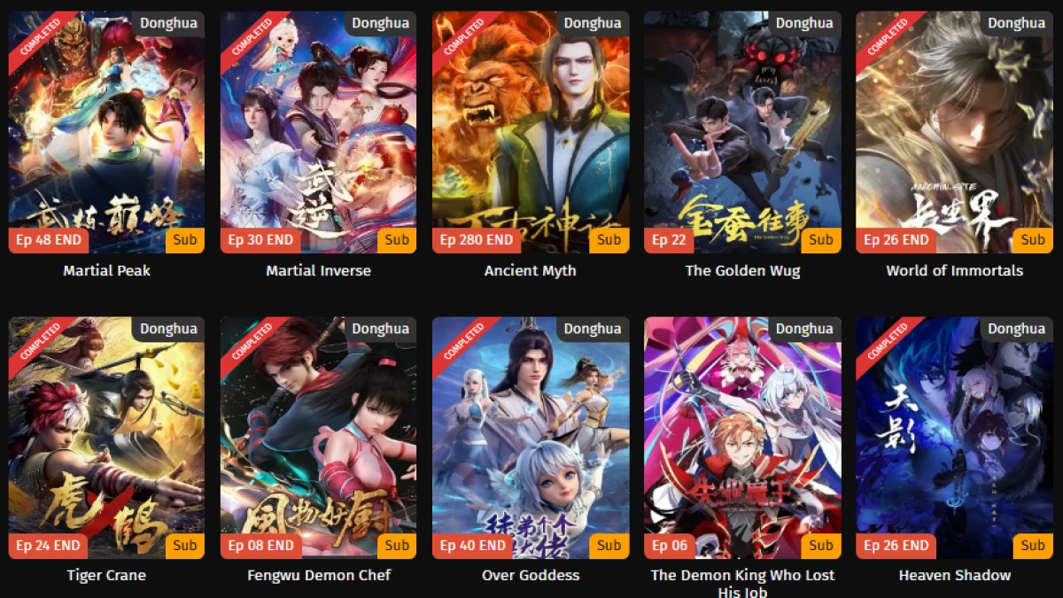 12 Tempat Streaming Donghua Sub Indo Gratis Terbaik 2025: Terupdate dan Terlengkap!