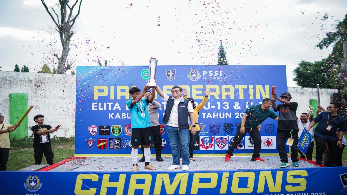 Turnamen Sepak Bola Soeratin Elita Budiarti Cup U-13 dan U-15 PSSI Askab Subang Resmi Ditutup